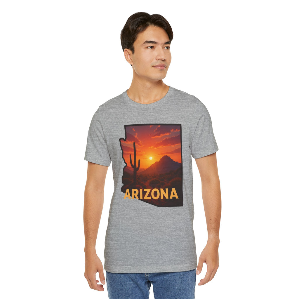 Arizona Cactus Sunset T-Shirt — Desert Sunset Graphic Tee