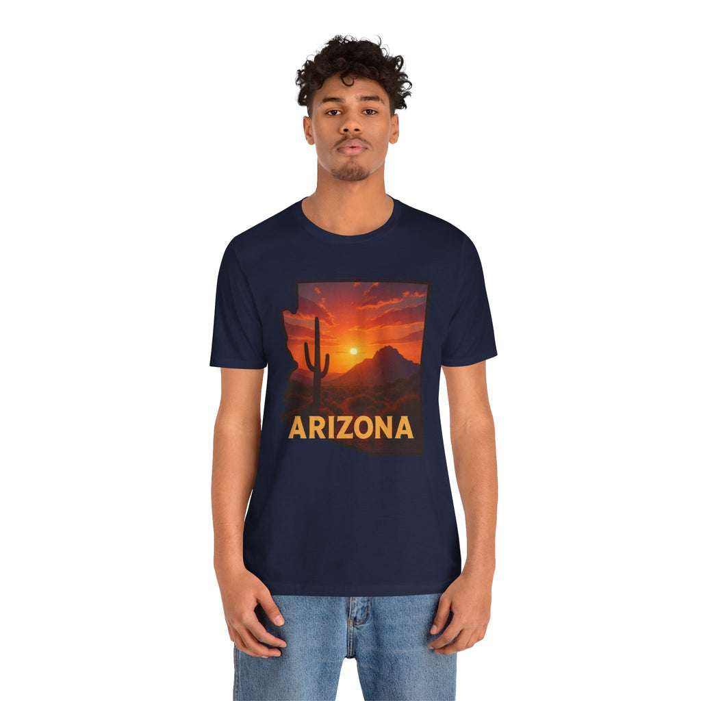 Arizona Cactus Sunset T-Shirt — Desert Sunset Graphic Tee