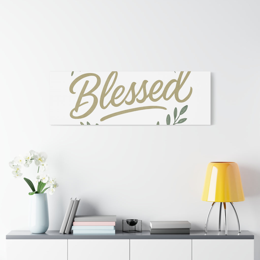 Blessed Wreath Matte Canvas Wall Art (Stretched 1.25")