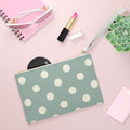 Light Green Polka Dot Clutch Bag — Cute Handheld Evening Clutch