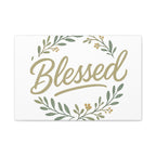 Blessed Wreath Matte Canvas Wall Art (Stretched 1.25")