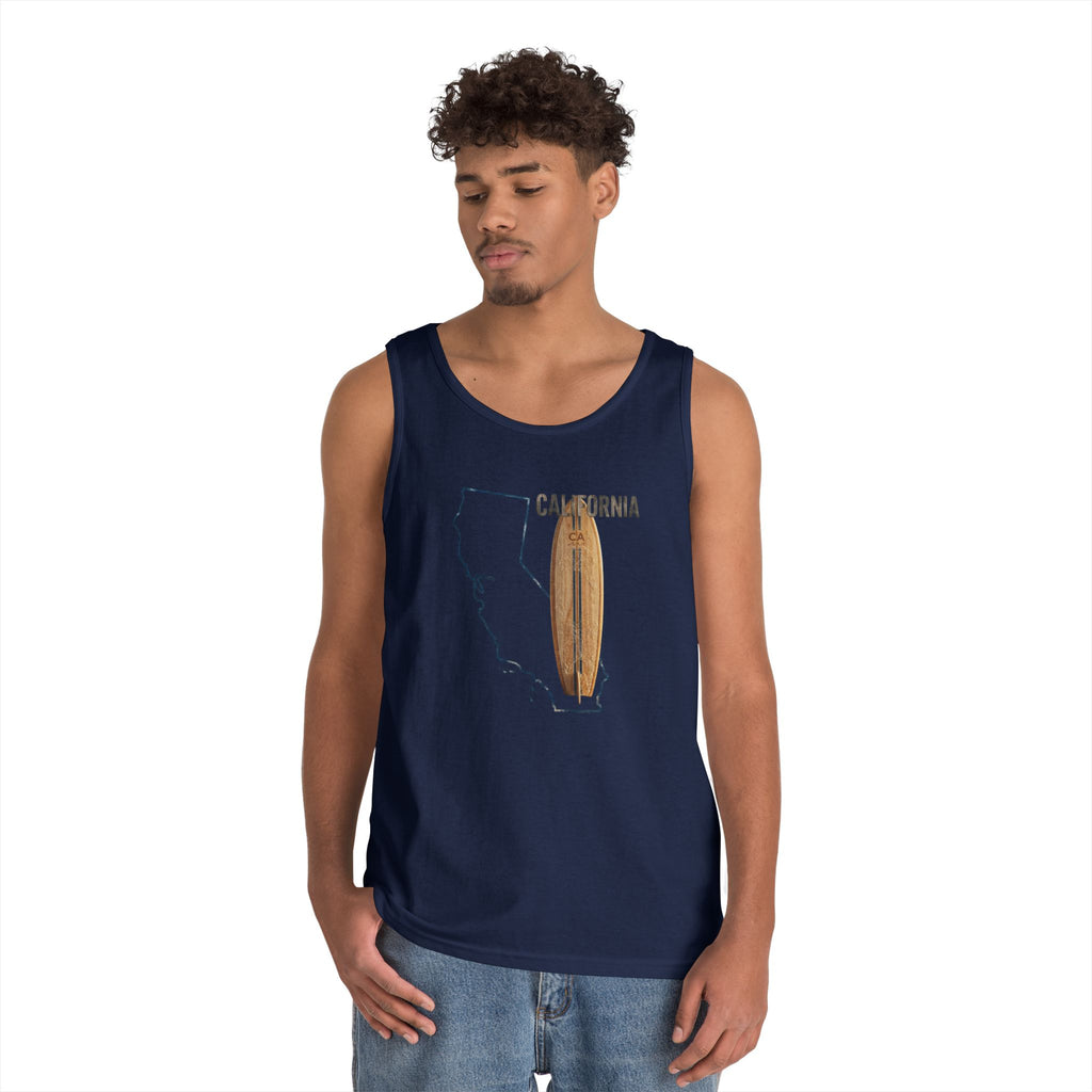 California Men's Coastal Cotton Tank Top – Lightweight, Breathable, Classic Fit Summer Essential