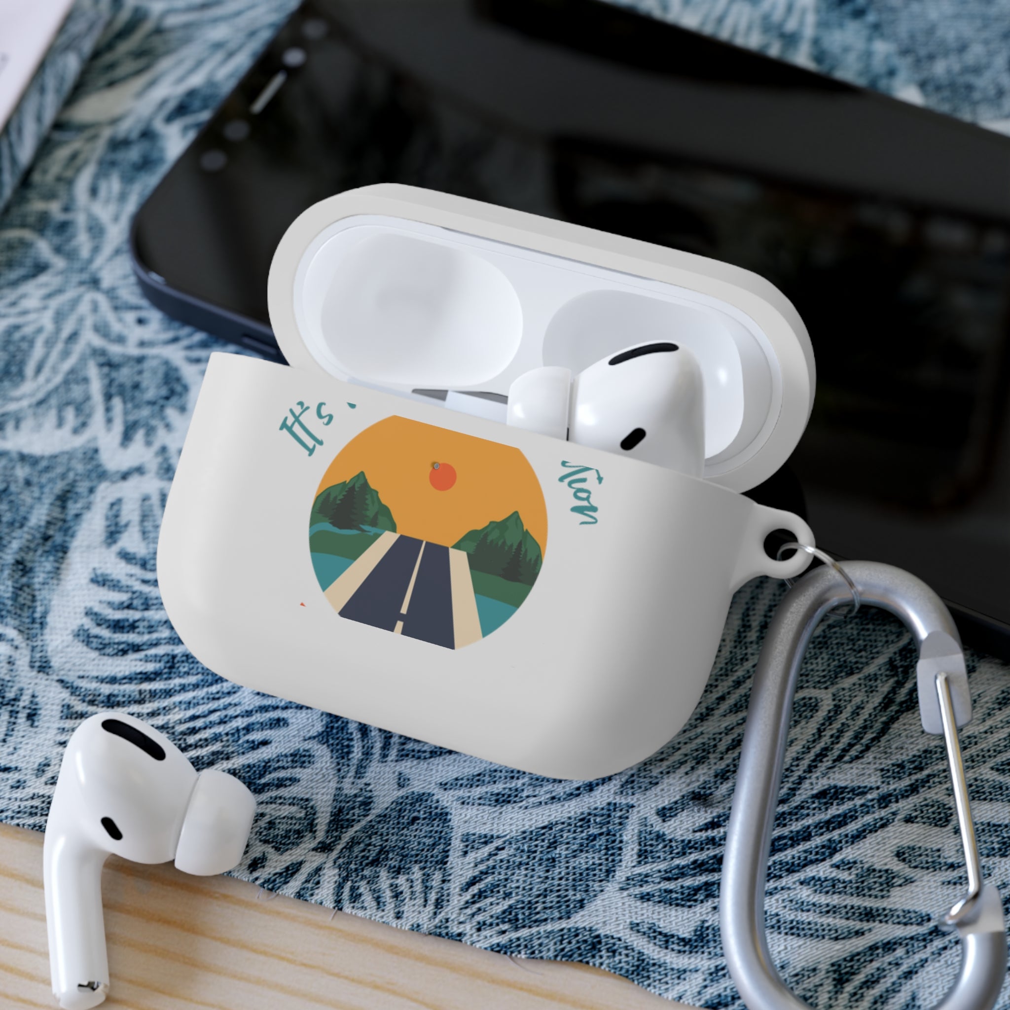 Inspirational AirPods Case Cover, Motivational AirPods Pro Sleeve, Adventure Gear, Travel Accessory, Gift for Travelers