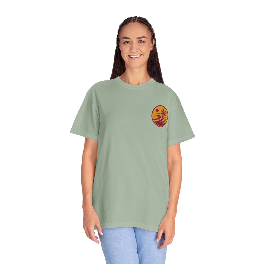 Sunset Palm Tree Unisex T-Shirt | Soft Beach Vibes | Perfect for Summer, Vacations, Gifts, Beach Days, Relaxation