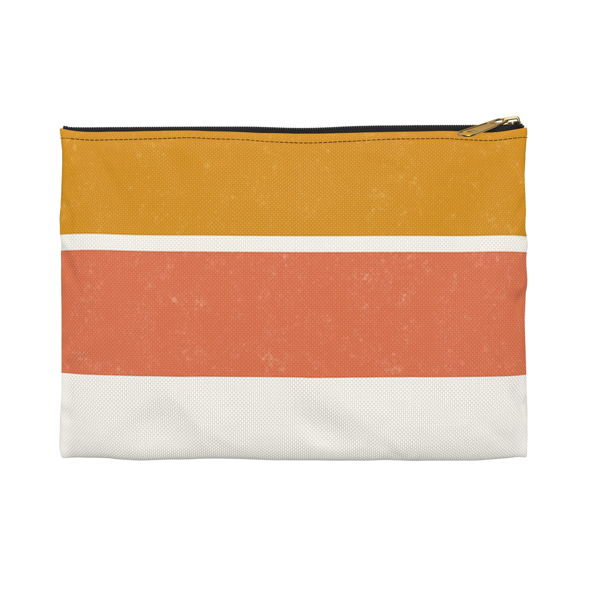 Retro Stripe Accessory Pouch - Stylish Makeup Bag for Travel & Organization