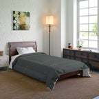 Charcoal Arrow Comforter — Minimalist Boho Bedding for Modern Bedrooms