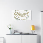 Blessed Wreath Matte Canvas Wall Art (Stretched 1.25")