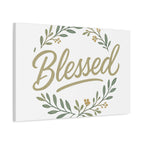 Blessed Wreath Matte Canvas Wall Art (Stretched 1.25")