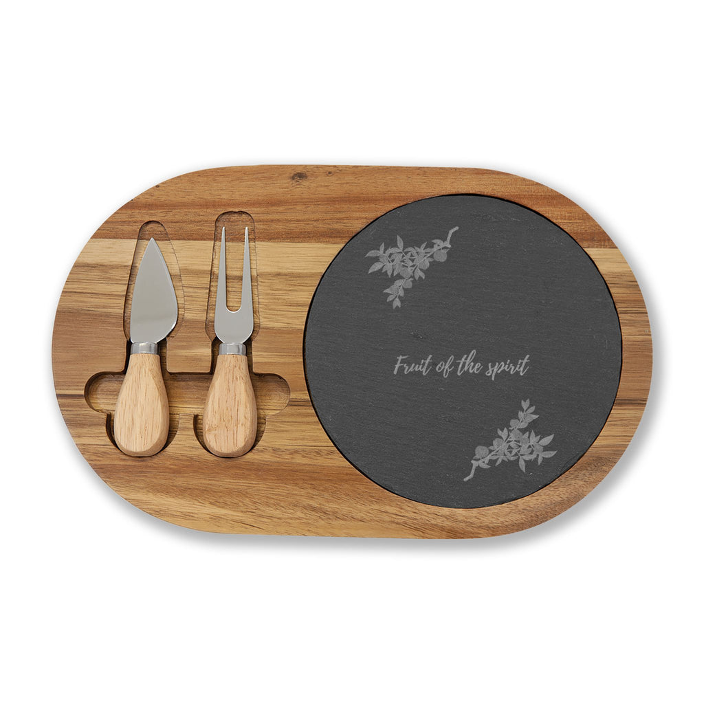 Fruit of the Spirit Engraved Charcuterie Board