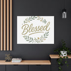 Blessed Wreath Matte Canvas Wall Art (Stretched 1.25")