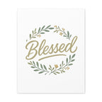 Blessed Wreath Matte Canvas Wall Art (Stretched 1.25")