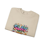 Slay All Day Sweatshirt — Motivational Crewneck for Confident Women