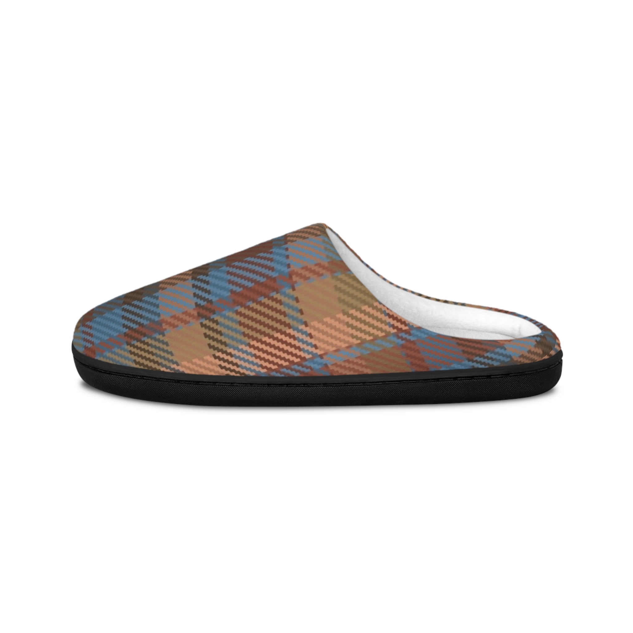 Men’s Plaid Slippers — Cozy Indoor House Slippers