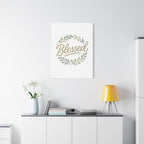 Blessed Wreath Matte Canvas Wall Art (Stretched 1.25")
