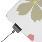 LED Gaming Mouse Pad — Sakura Floral RGB Desk Mat