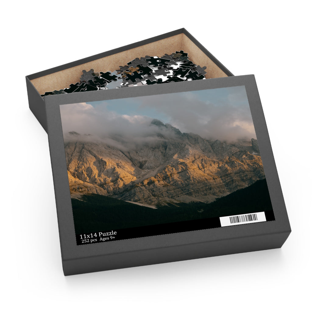 Mountain Sunrise Scenic Puzzle — 500/252/120 Piece Landscape Jigsaw