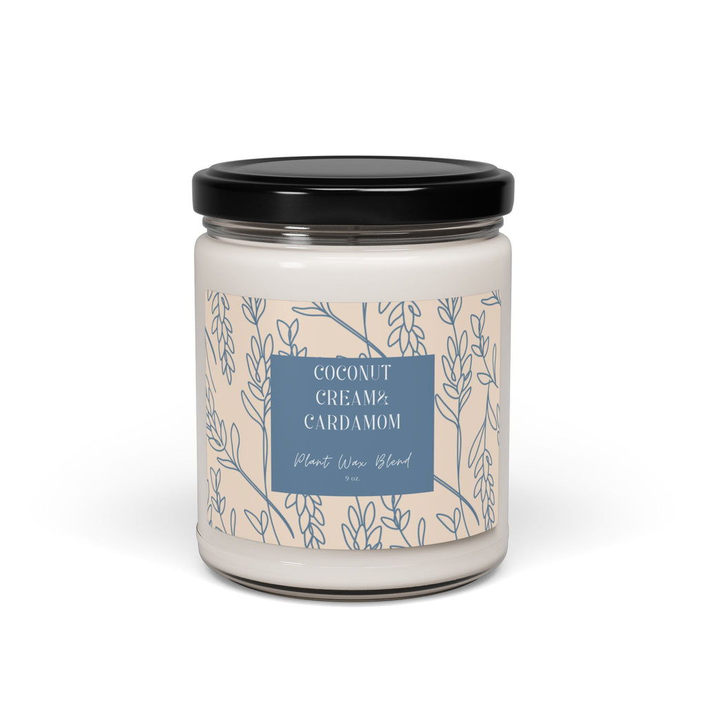Coconut Cream Cardamom Soy Candle - 9oz Aromatherapy Candle