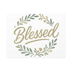 Blessed Wreath Matte Canvas Wall Art (Stretched 1.25")