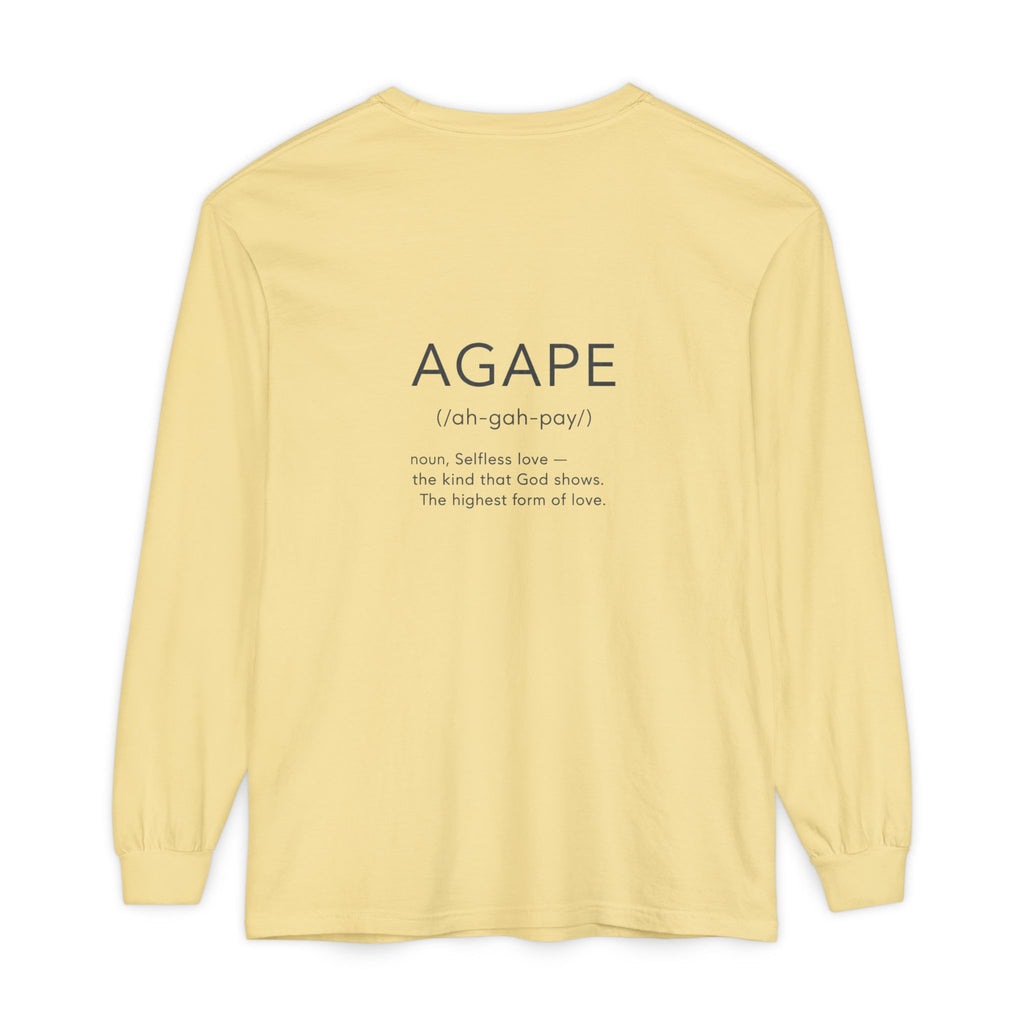Agape Christian Long Sleeve T-Shirt — Faith-Based Apparel