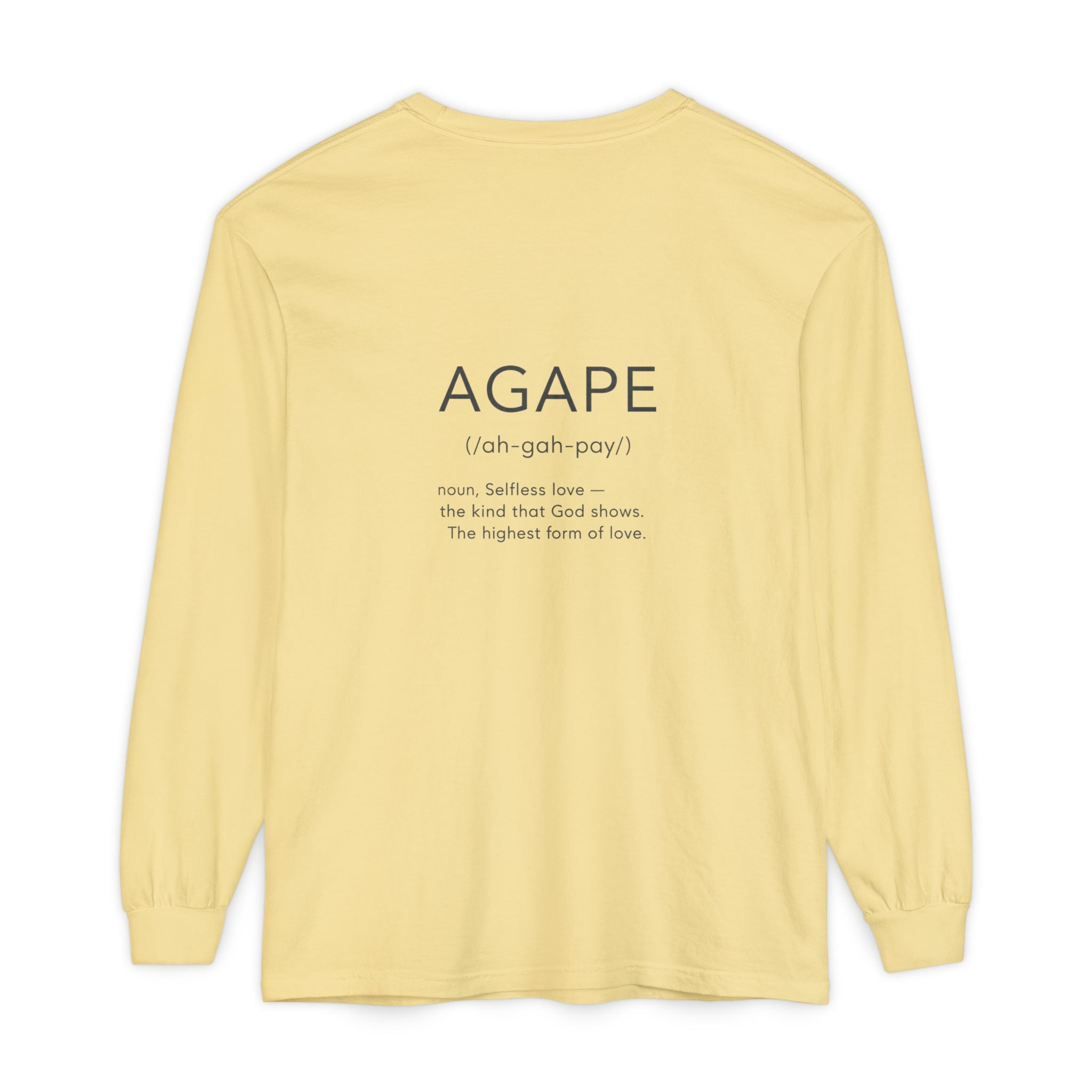 Agape Christian Long Sleeve T-Shirt — Faith-Based Apparel