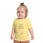 Unstoppable Chick Baby Short Sleeve T-Shirt — Cute Soft Fluffy Toddler Tee