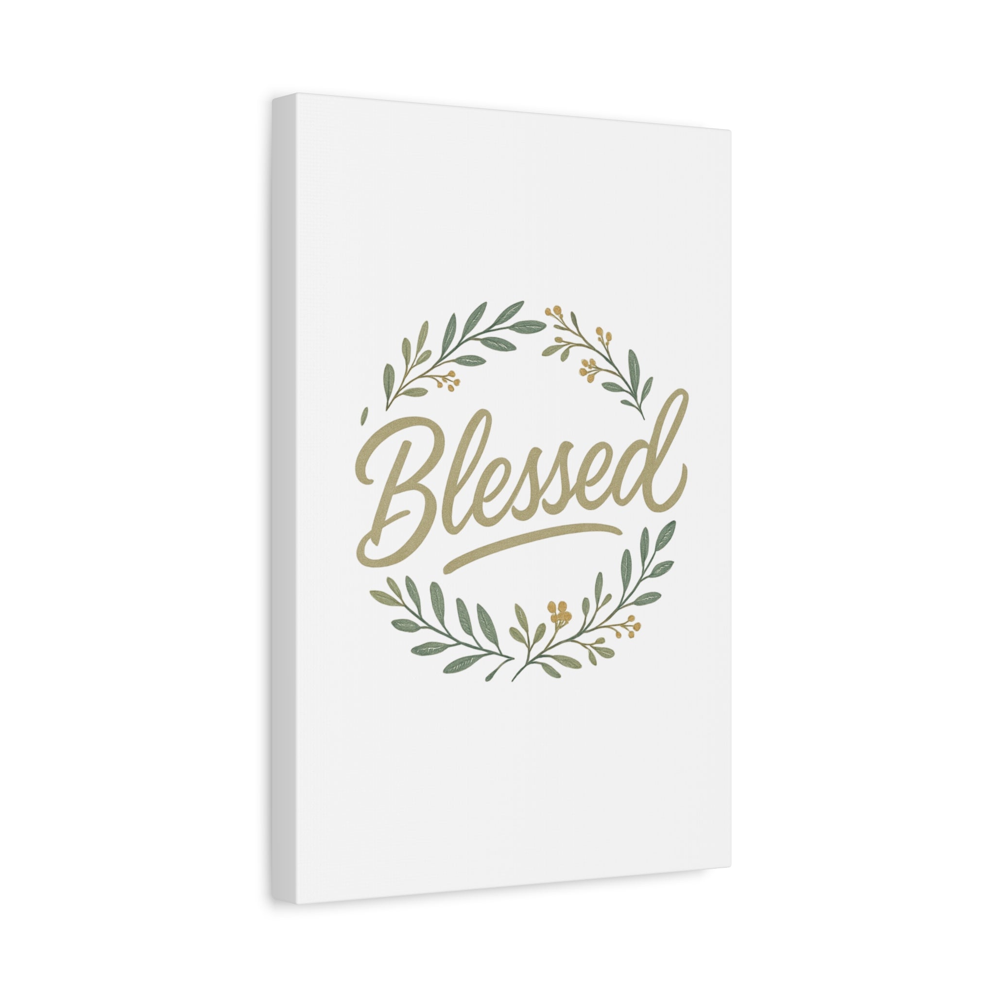 Blessed Wreath Matte Canvas Wall Art (Stretched 1.25")