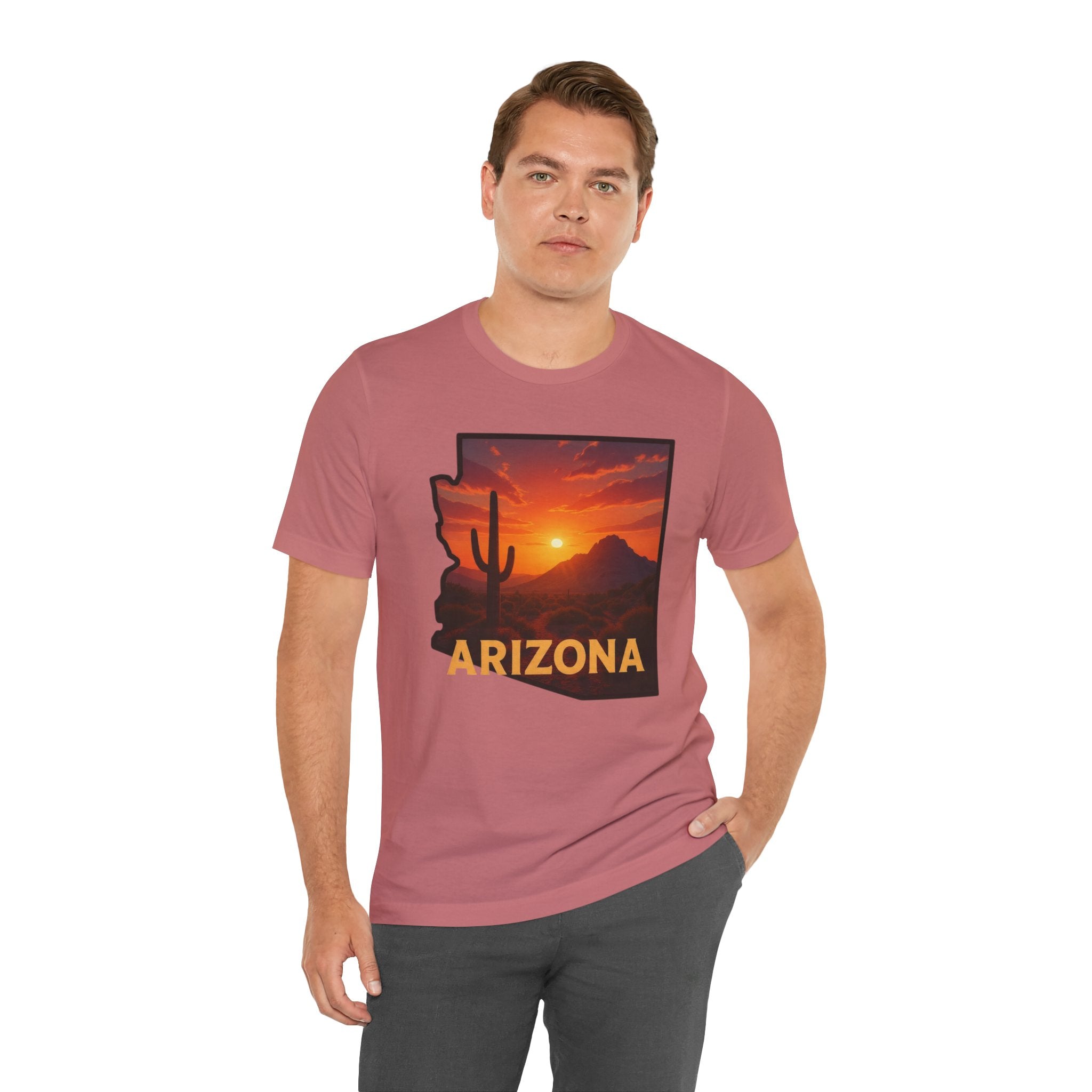 Arizona Cactus Sunset T-Shirt — Desert Sunset Graphic Tee