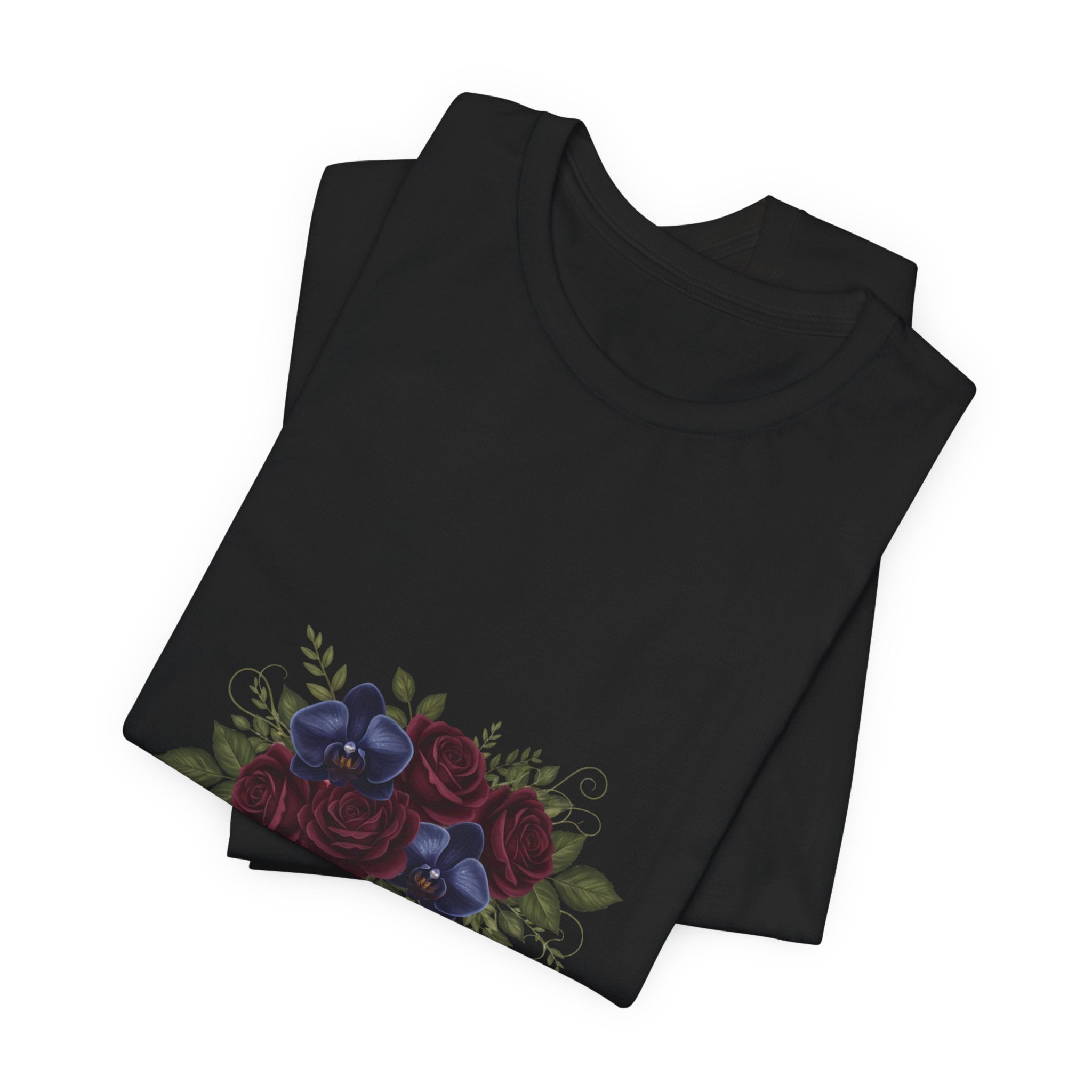 Rooted in Faith Dark Floral T-Shirt