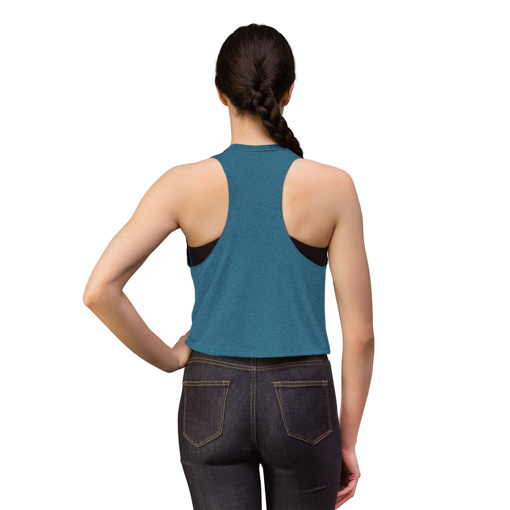 Stay Salty Crop Top — Beach Sunset Tank with "Stay Salty Make Waves" Graphic