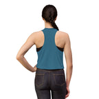 Stay Salty Crop Top — Beach Sunset Tank with "Stay Salty Make Waves" Graphic