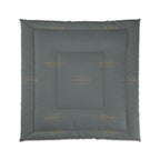 Charcoal Arrow Comforter — Minimalist Boho Bedding for Modern Bedrooms