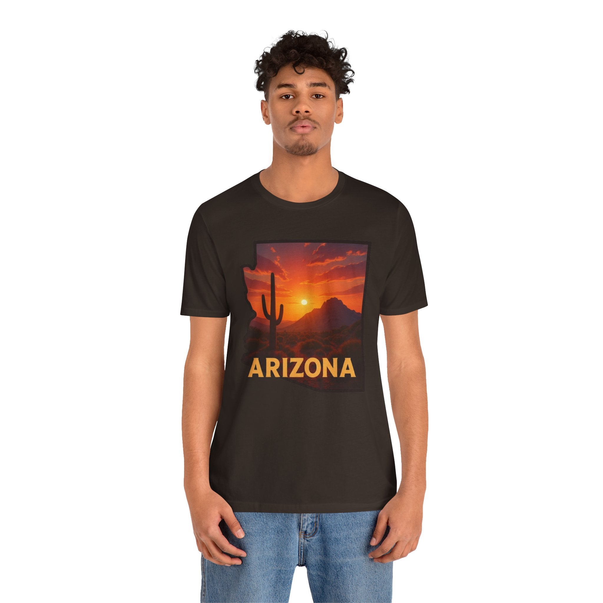 Arizona Cactus Sunset T-Shirt — Desert Sunset Graphic Tee