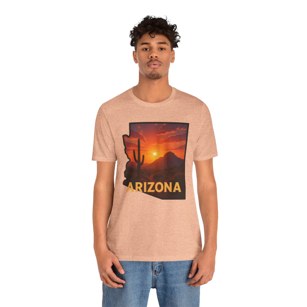 Arizona Cactus Sunset T-Shirt — Desert Sunset Graphic Tee