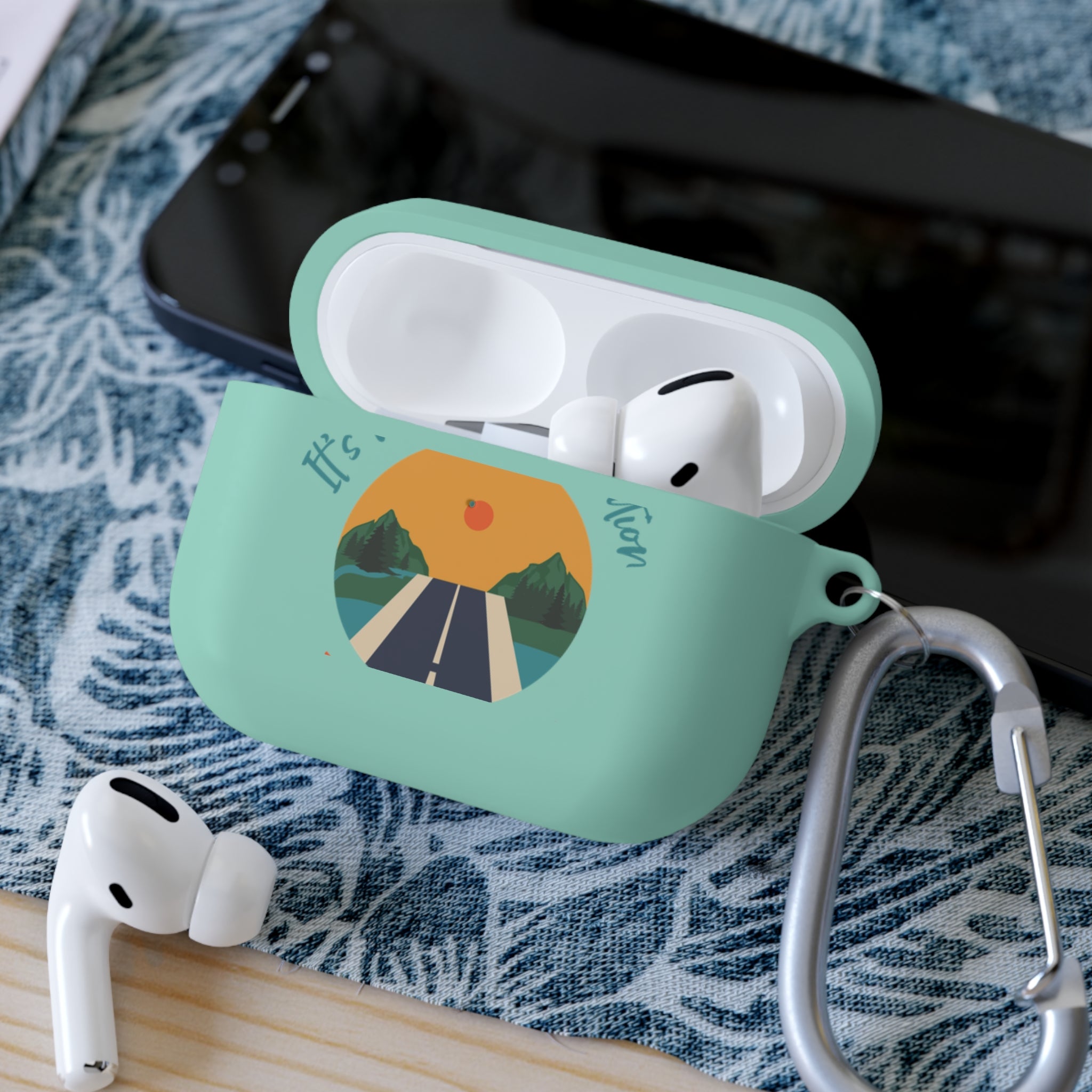 Inspirational AirPods Case Cover, Motivational AirPods Pro Sleeve, Adventure Gear, Travel Accessory, Gift for Travelers