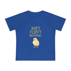 Unstoppable Chick Baby Short Sleeve T-Shirt — Cute Soft Fluffy Toddler Tee