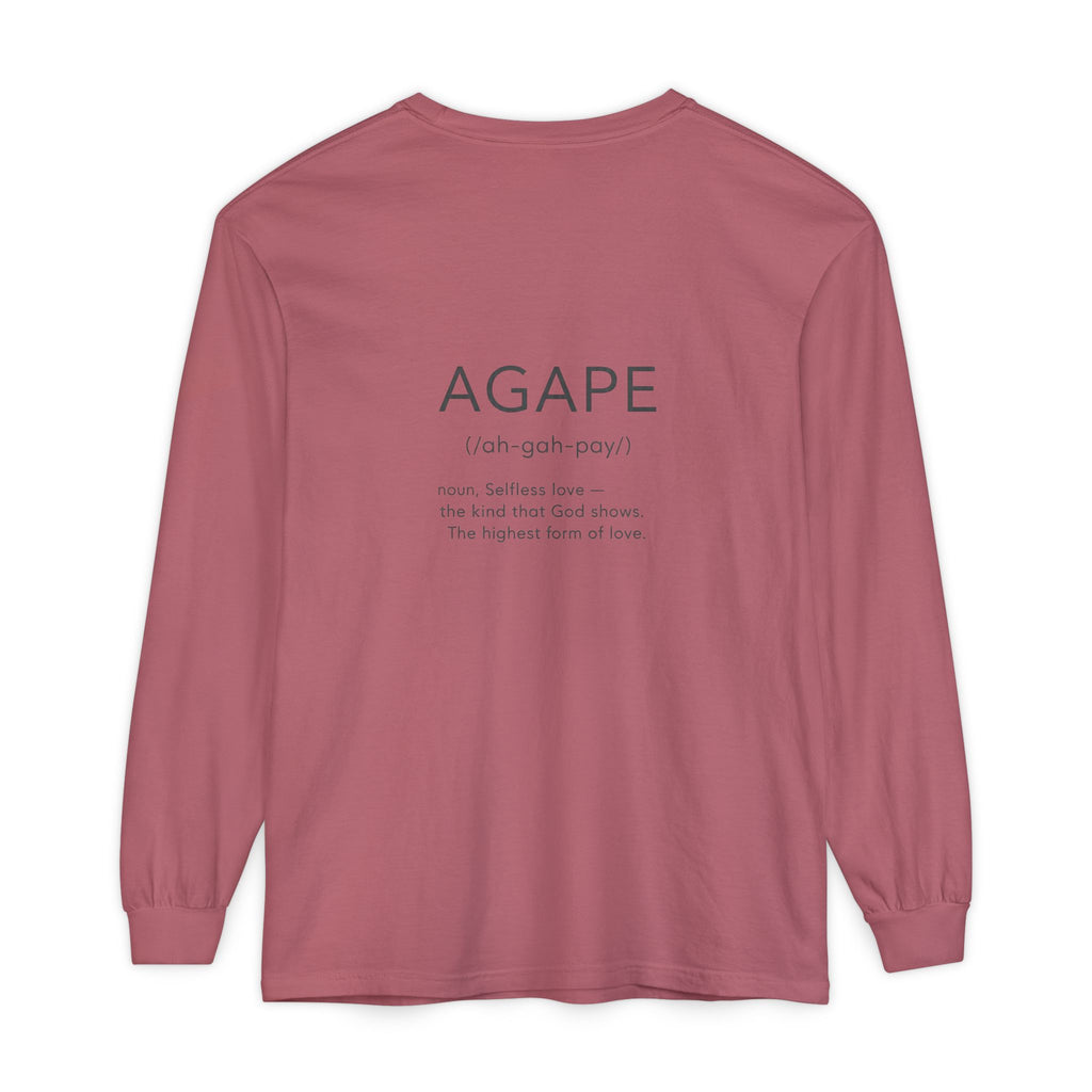 Agape Christian Long Sleeve T-Shirt — Faith-Based Apparel
