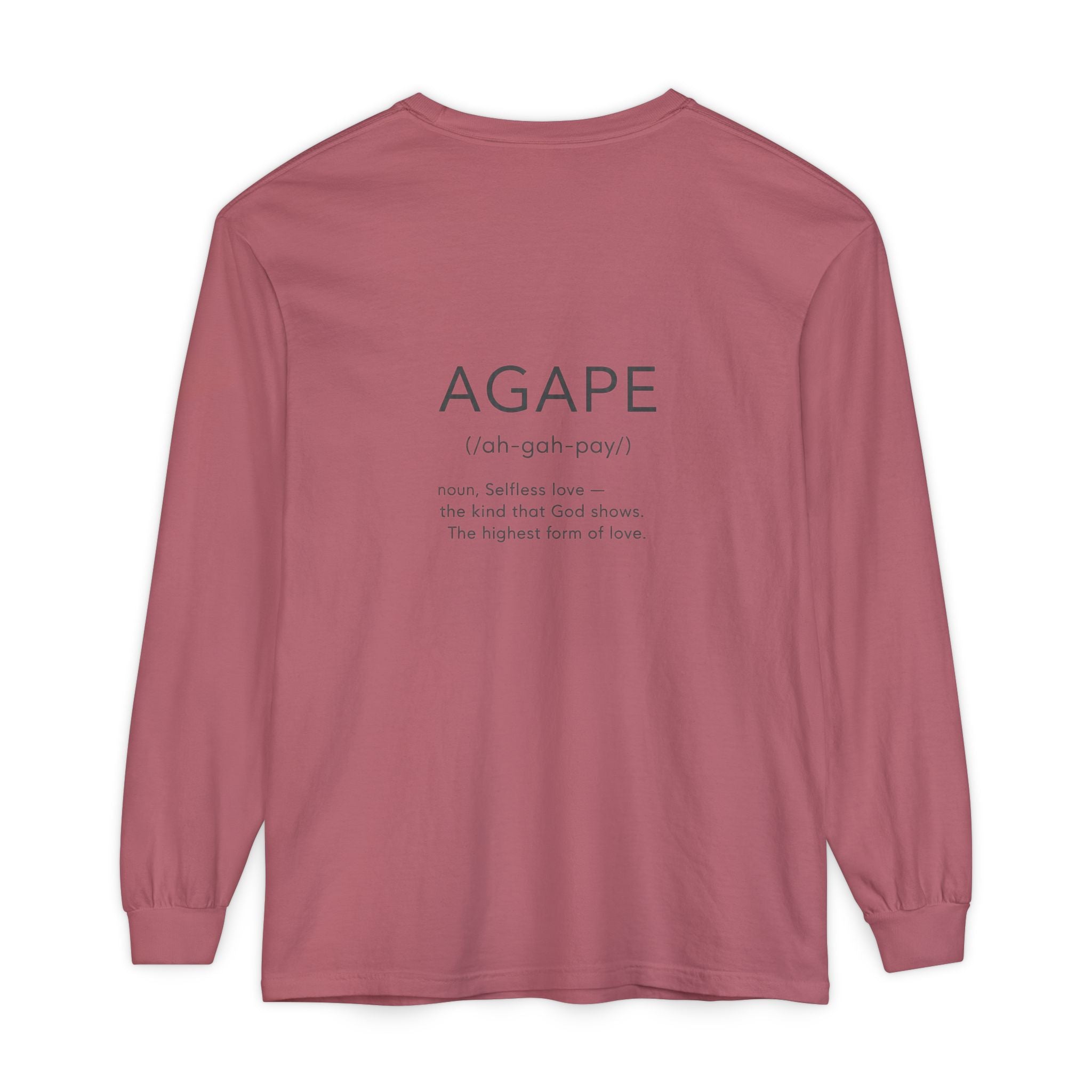 Agape Christian Long Sleeve T-Shirt — Faith-Based Apparel