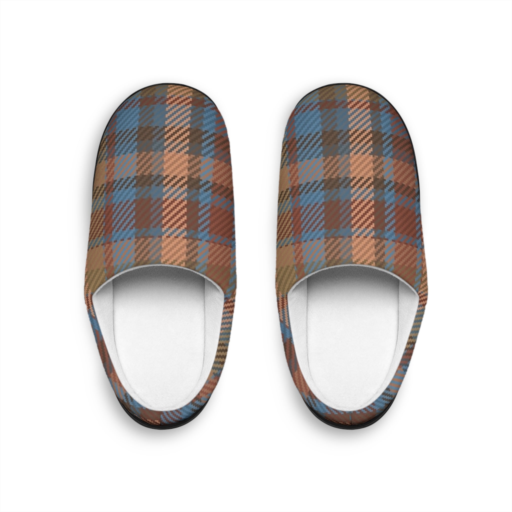 Men’s Plaid Slippers — Cozy Indoor House Slippers