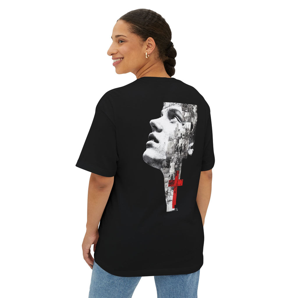 Boxy Tee — Red Cross Portrait Graphic Tee
