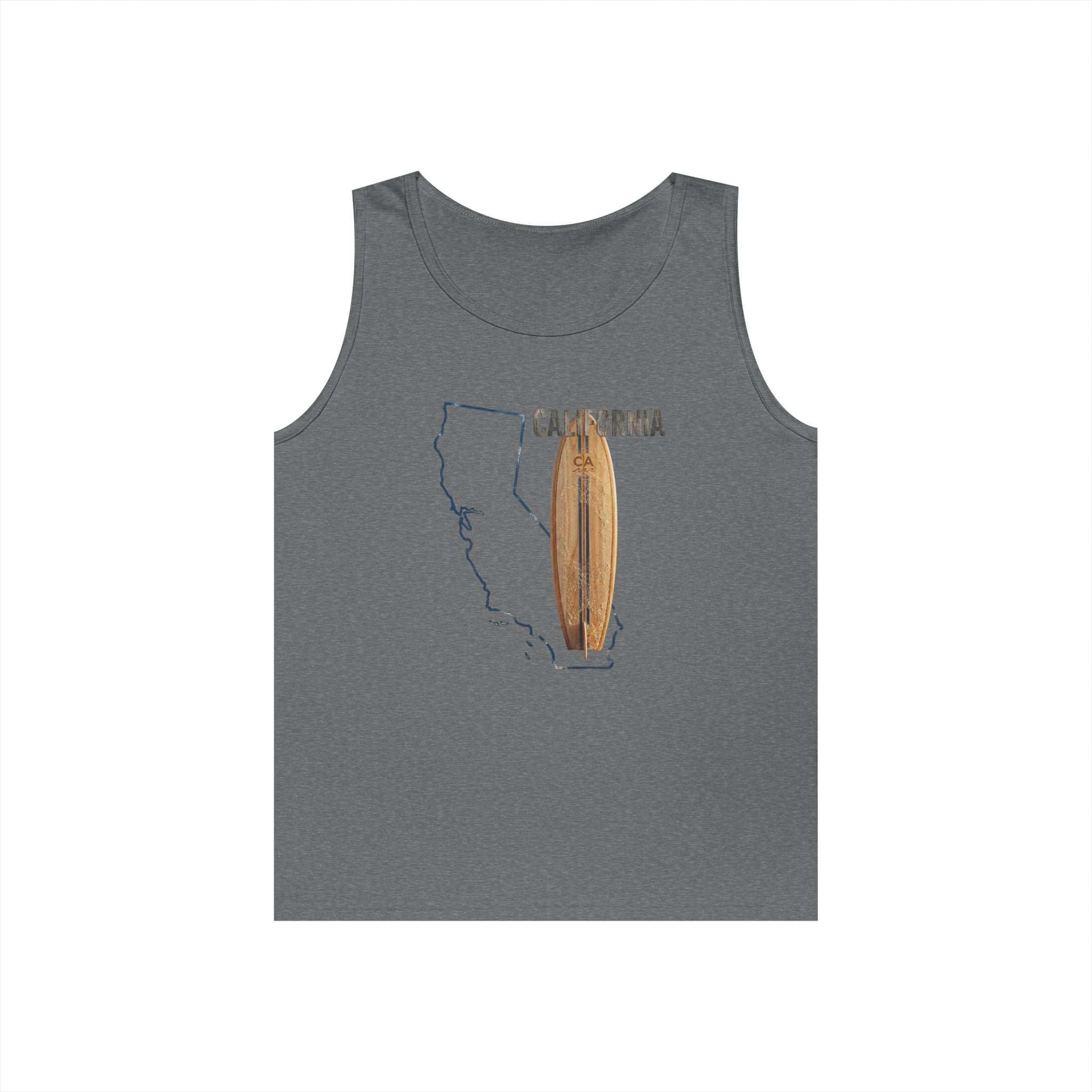 California Men's Coastal Cotton Tank Top – Lightweight, Breathable, Classic Fit Summer Essential