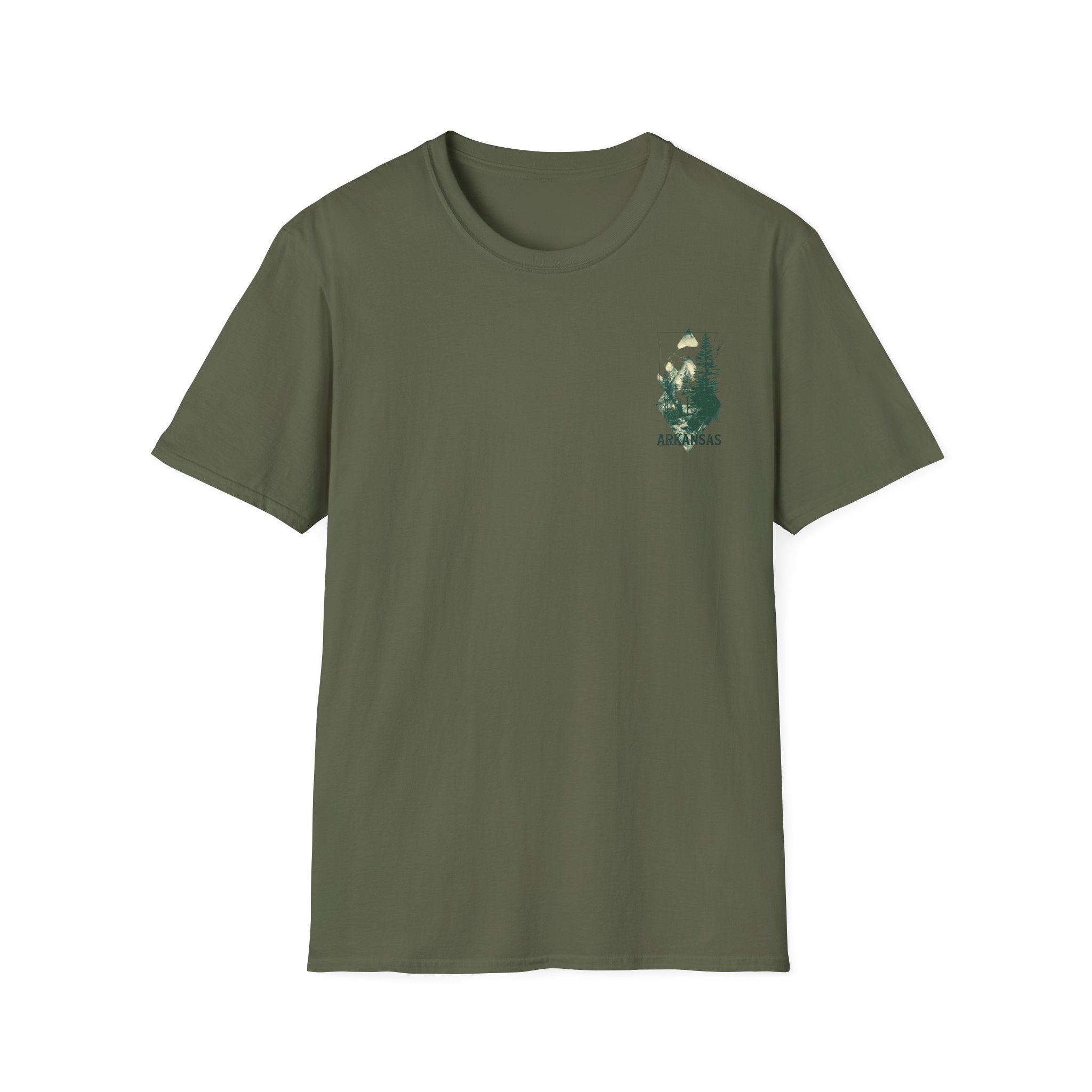 Arkansas Mountain Forest T-Shirt — Vintage Nature State Tee