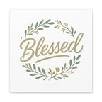 Blessed Wreath Matte Canvas Wall Art (Stretched 1.25")