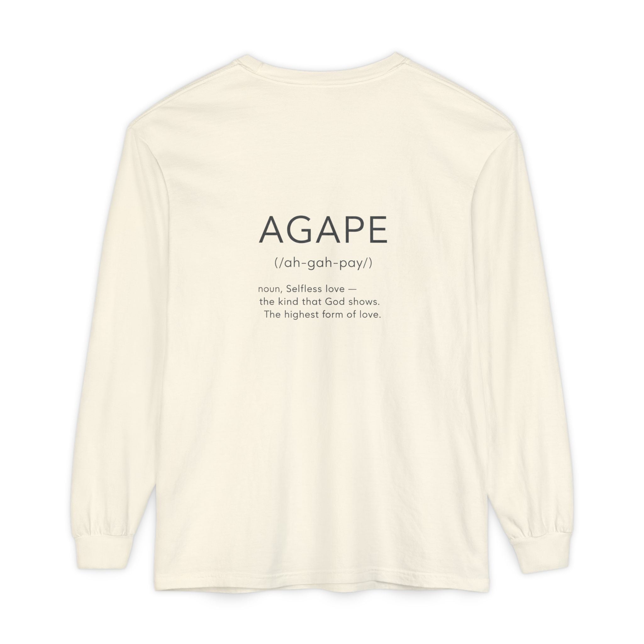 Agape Christian Long Sleeve T-Shirt — Faith-Based Apparel