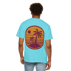 Sunset Palm Tree Unisex T-Shirt | Soft Beach Vibes | Perfect for Summer, Vacations, Gifts, Beach Days, Relaxation