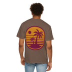 Sunset Palm Tree Unisex T-Shirt | Soft Beach Vibes | Perfect for Summer, Vacations, Gifts, Beach Days, Relaxation