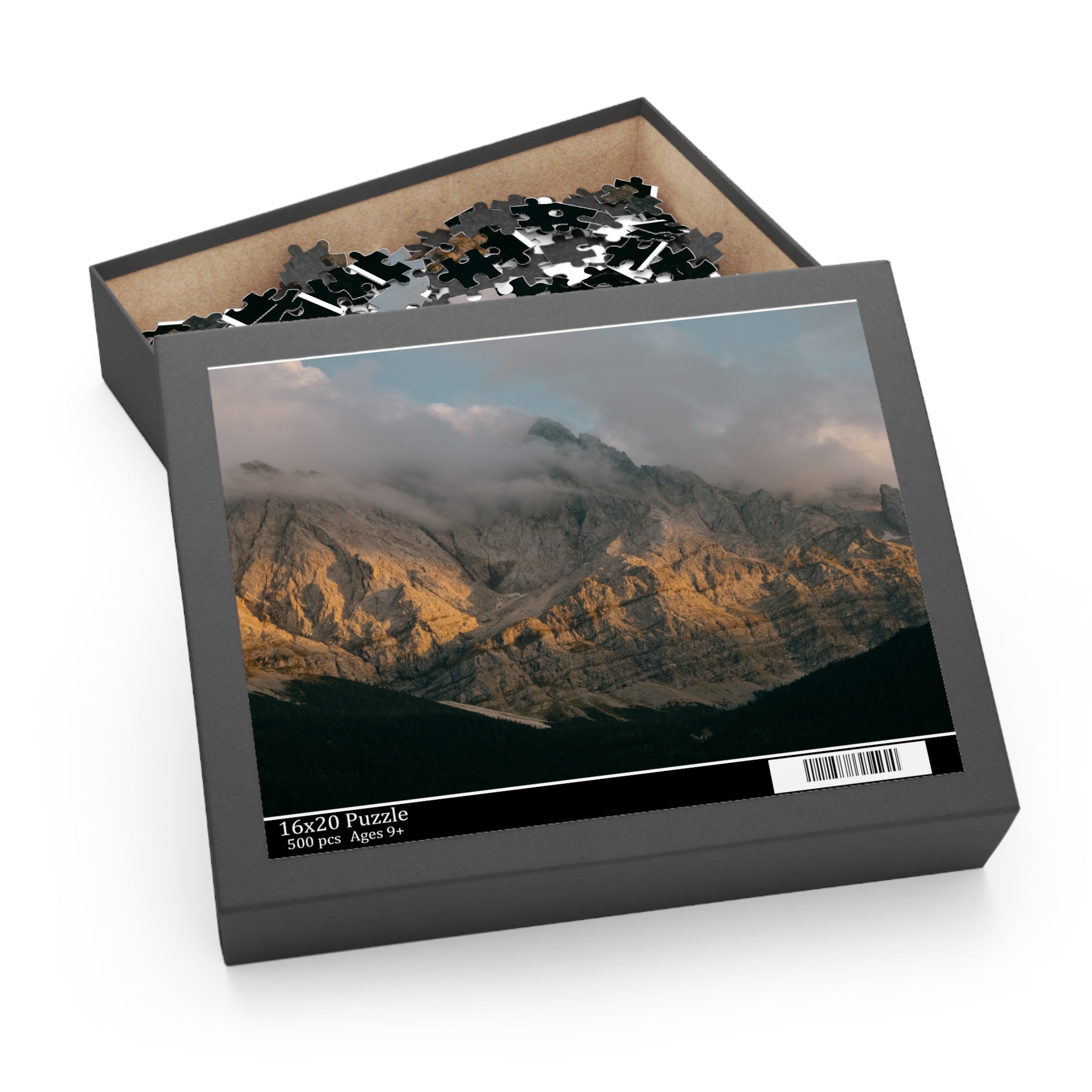 Mountain Sunrise Scenic Puzzle — 500/252/120 Piece Landscape Jigsaw