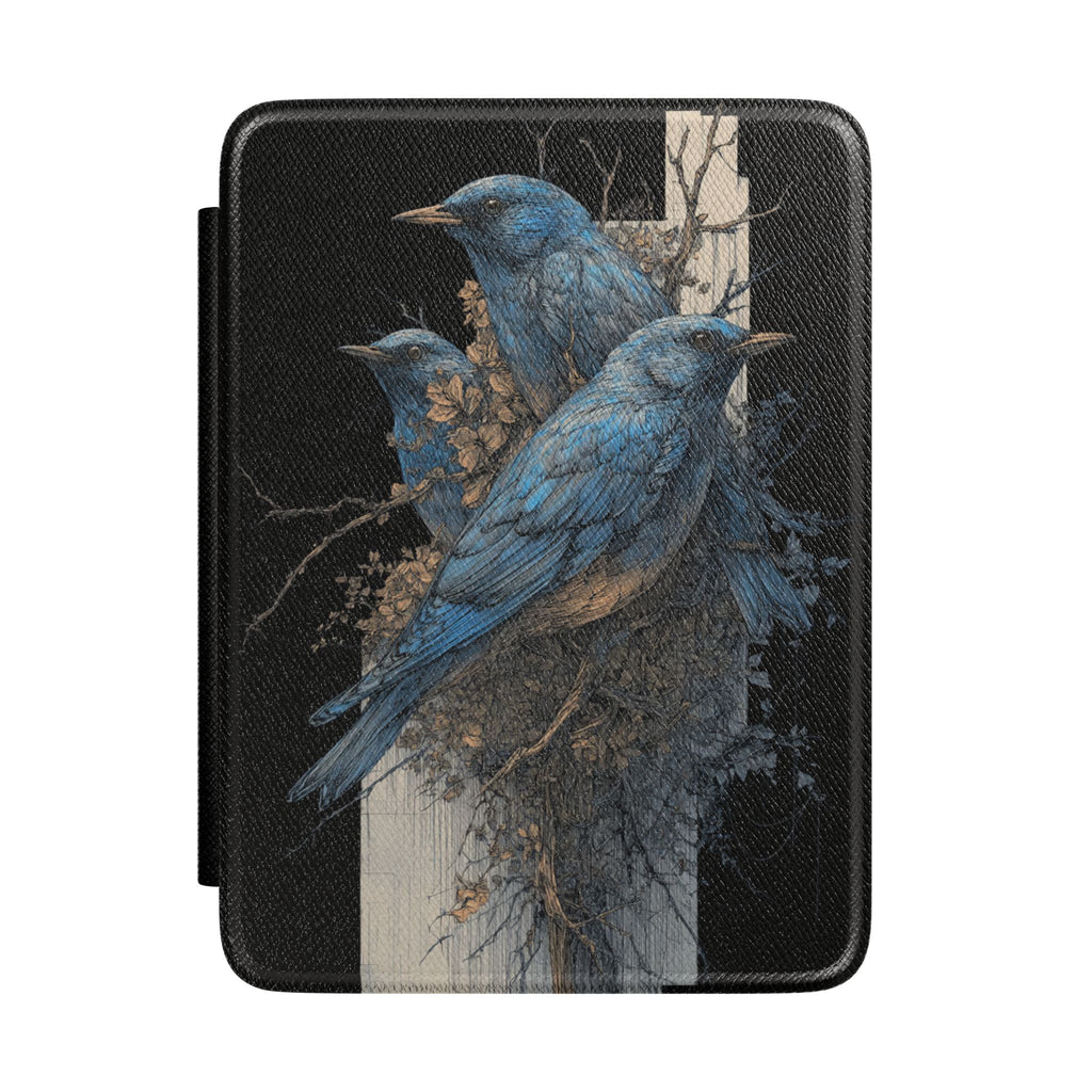Kindle Case — Bluebirds Nest Art Protective Cover