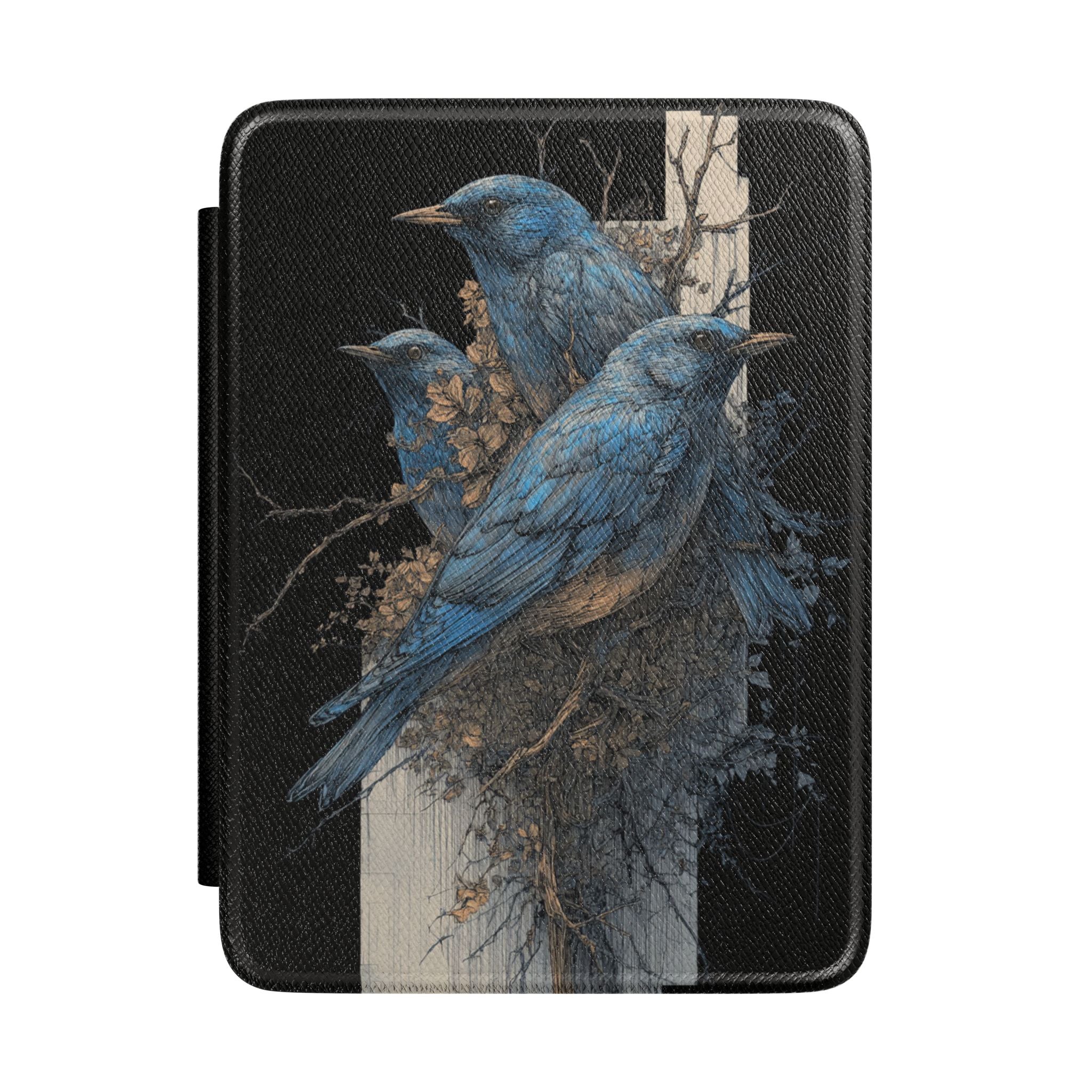 Kindle Case — Bluebirds Nest Art Protective Cover