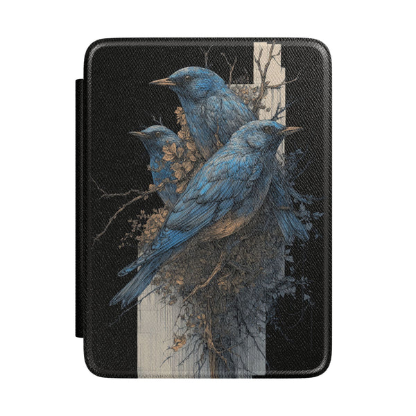 Kindle Case — Bluebirds Nest Art Protective Cover