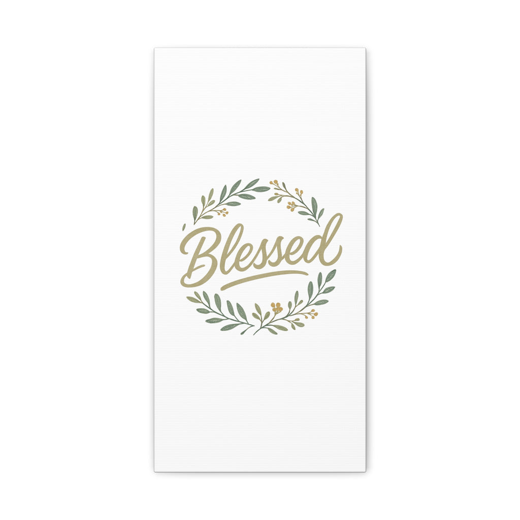 Blessed Wreath Matte Canvas Wall Art (Stretched 1.25")